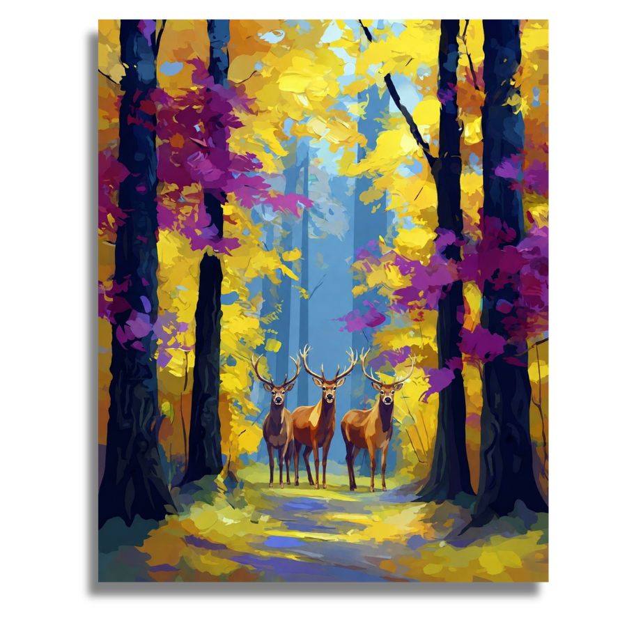 Autumn Forest Path - Paint by numbers