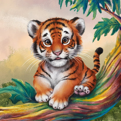 Baby Tiger - Paint by numbers