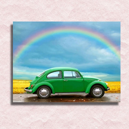 Beetle and Rainbow Canvas - Paint by numbers