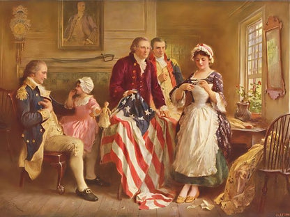 Gerome Ferris - Betsy Ross 1777 - Paint by numbers