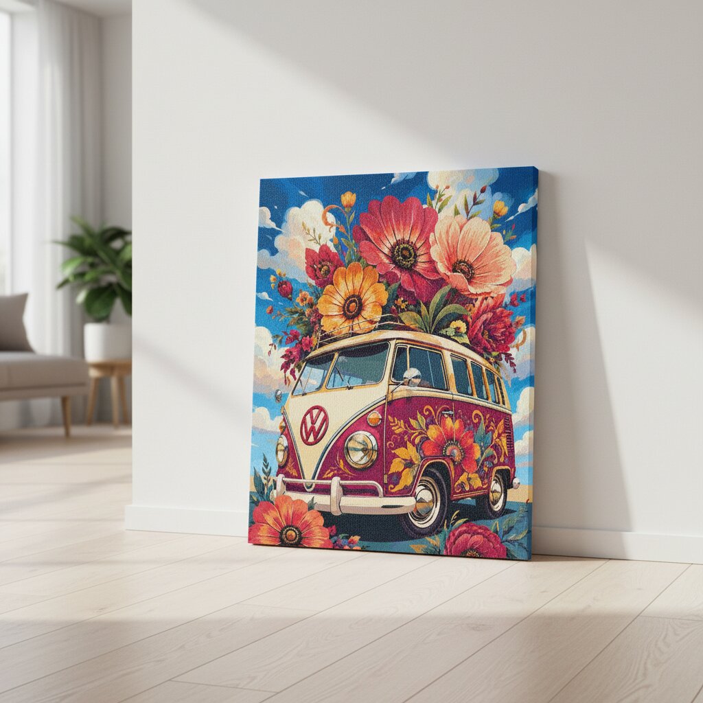 Blossoming Bus Lifestyle Paint by numbers