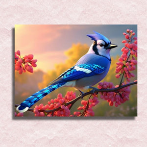 Blue Jay Canvas - Paint by numbers