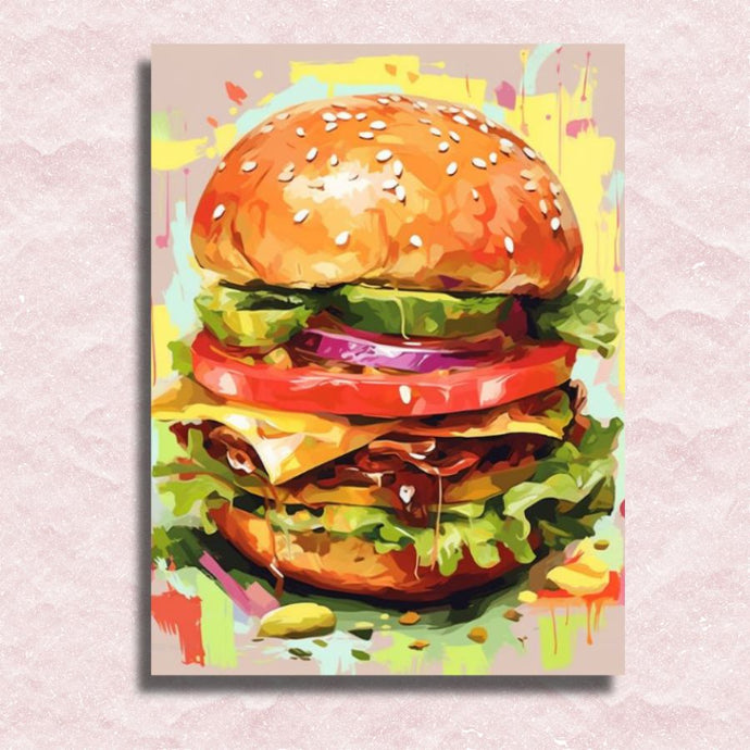 Burger Canvas - Paint by numbers