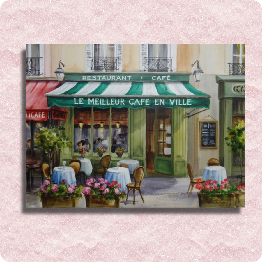 Café de Paris Canvas - Paint by numbers