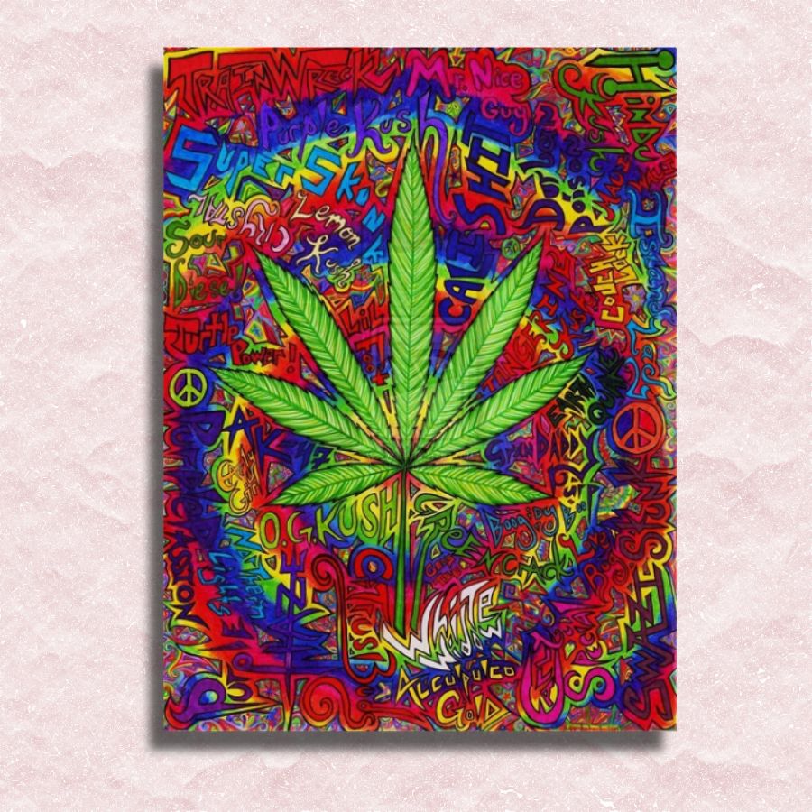 Cannabis Fantasy Canvas - Paint by numbers