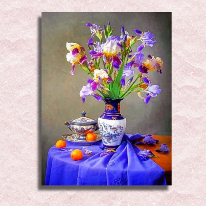 Chinese Irises Canvas - Paint by numbers