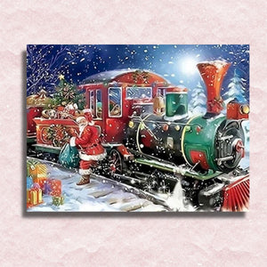 Christmas Train Canvas - Paint by numbers
