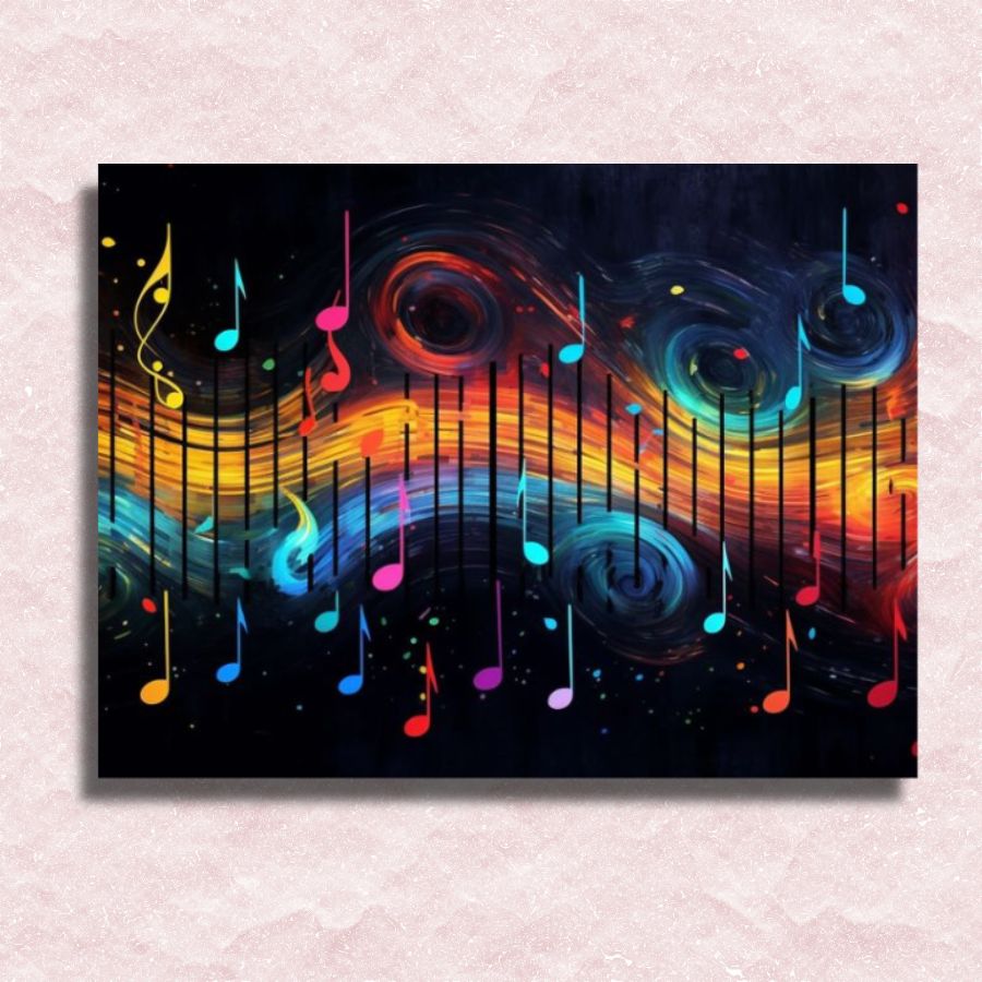 Colorful Melody Canvas - Paint by numbers
