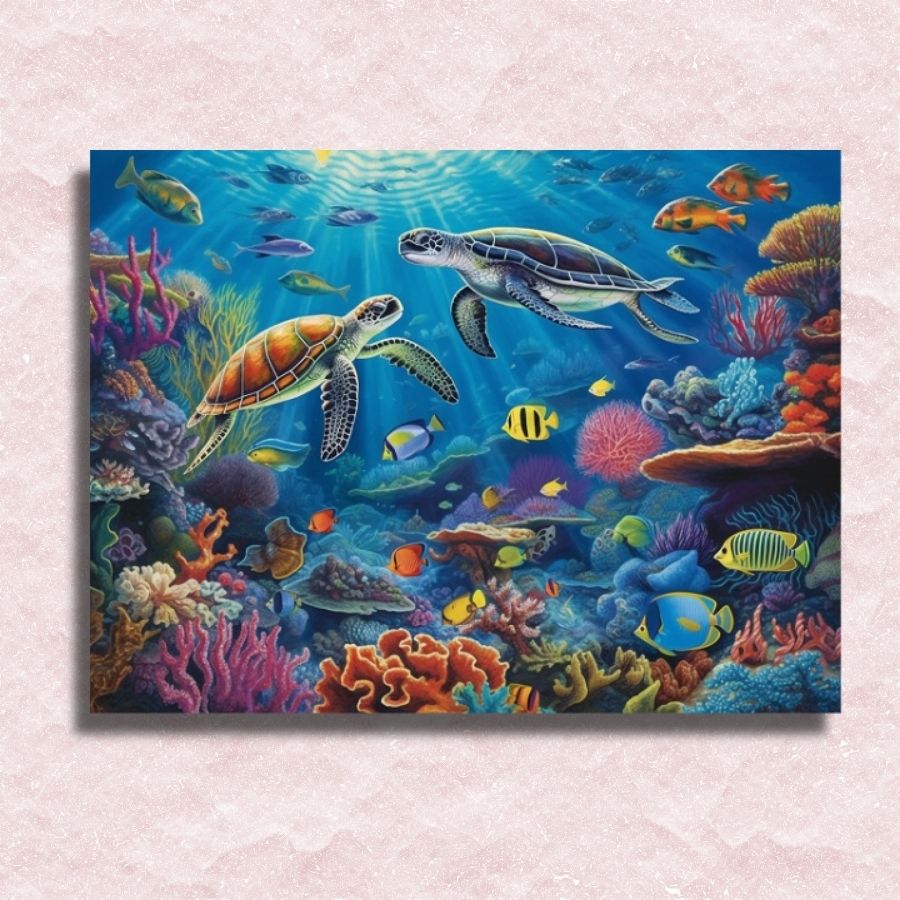 Colorful Sea Canvas - Paint by numbers