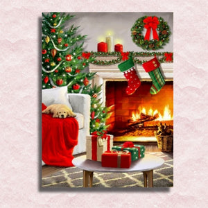 Cozy Christmas Time Canvas - Paint by numbers