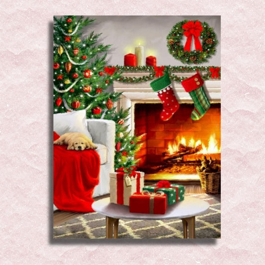 Cozy Christmas Time Canvas - Paint by numbers