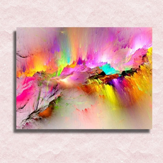 Cracking Rainbow Canvas - Paint by numbers