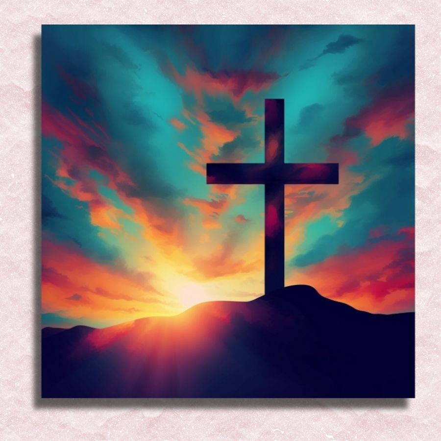 Cross Canvas - Paint by numbers
