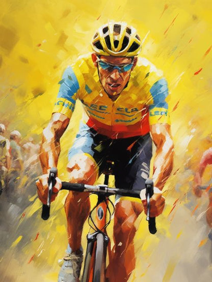 Cyclist - Paint by numbers