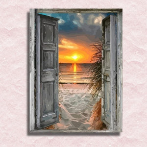 Doorway to Sea Canvas - Paint by numbers