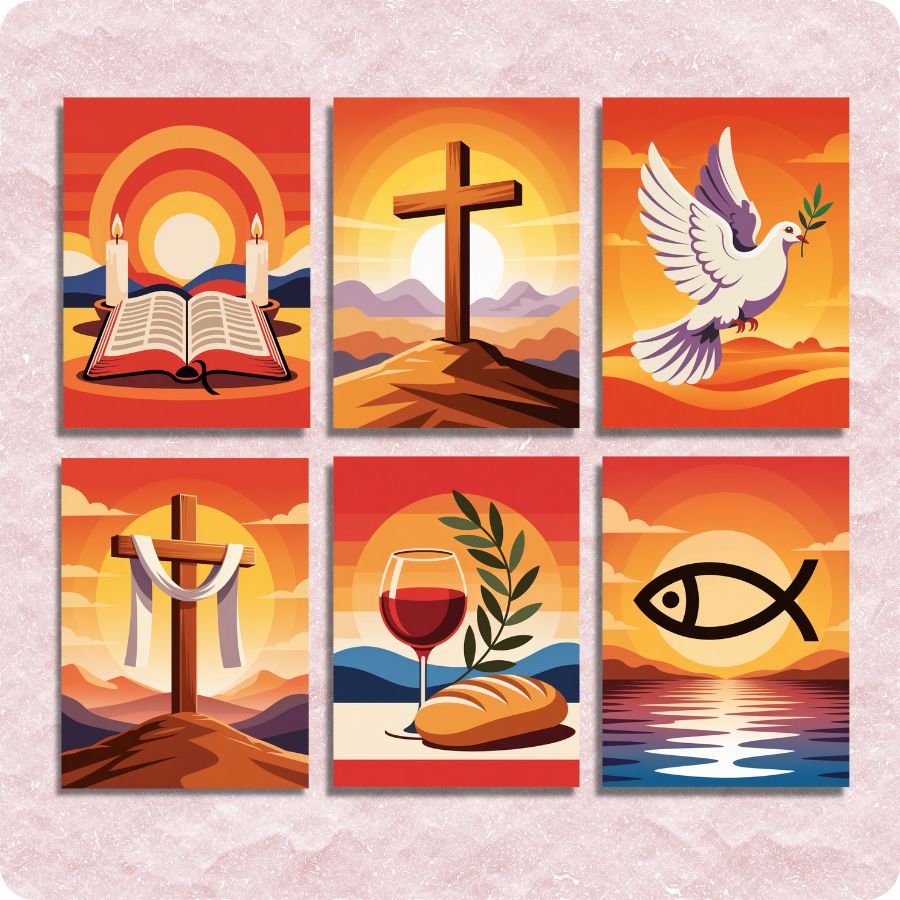 Faith Beyond Words 6 Pack - Paint by Numbers