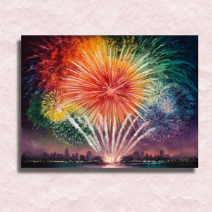 Fireworks Canvas - Paint by numbers