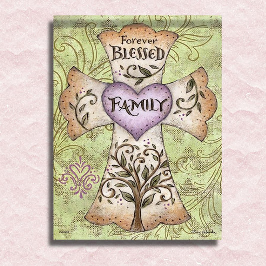 Forever Blessed Family Canvas - Paint by numbers