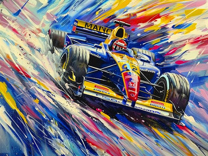 Formula 1 Racing Car - Paint by numbers