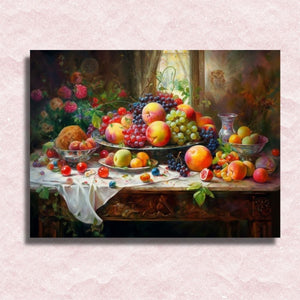Fruits Still Life Canvas - Paint by numbers