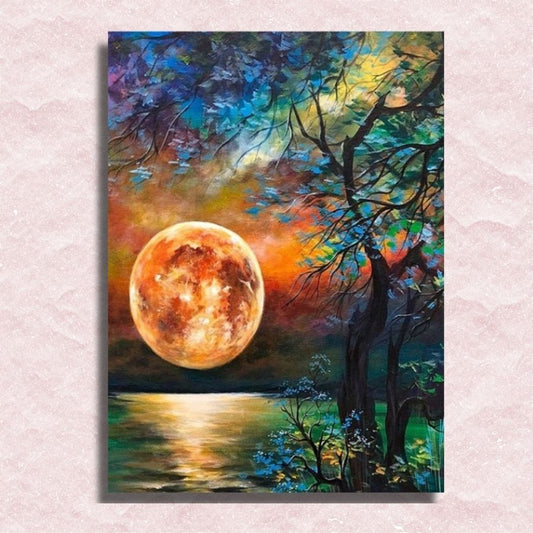 Full Moon Canvas - Painting by numbers shop