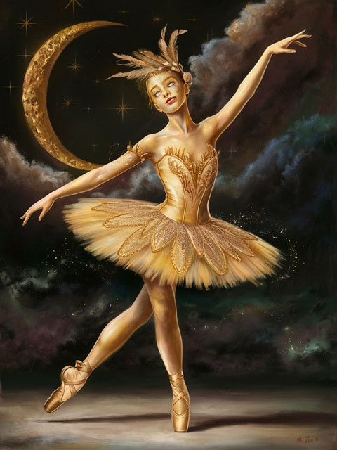 Golden Ballerina - Paint by numbers