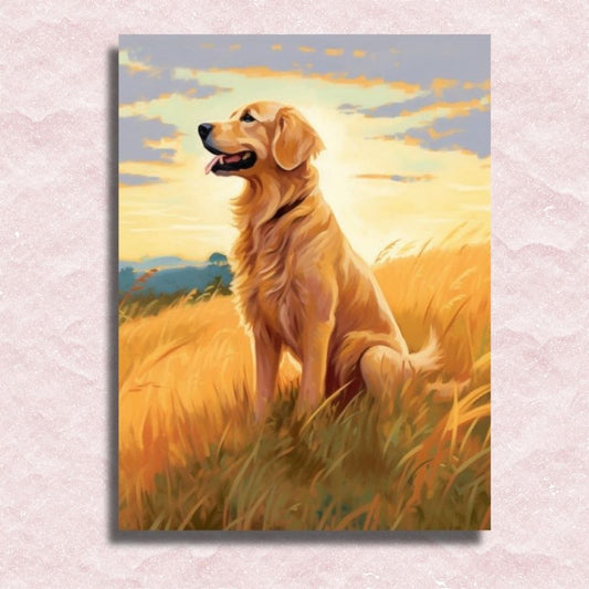 Golden Retriever Canvas - Paint by numbers