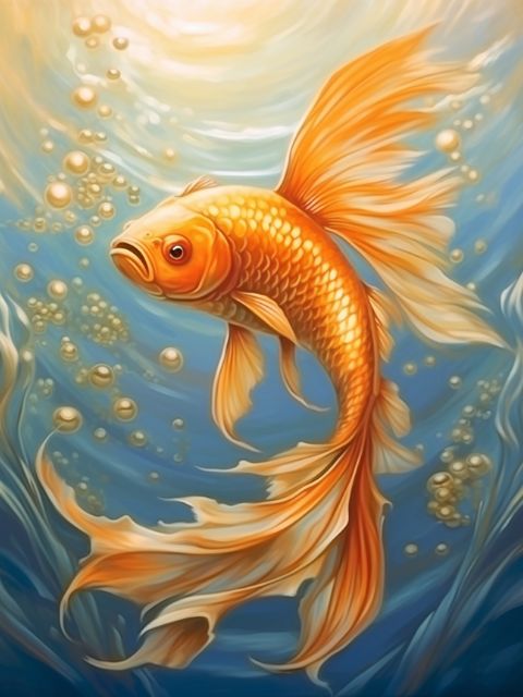 Goldfish - Painting by numbers shop