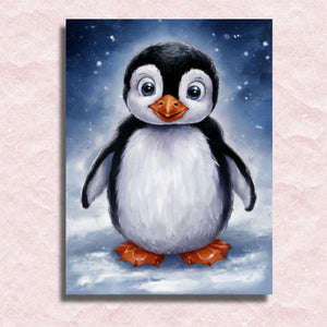 Happy Penguin Canvas - Paint by numbers