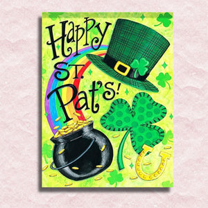Happy St. Patrick Canvas - Paint by numbers