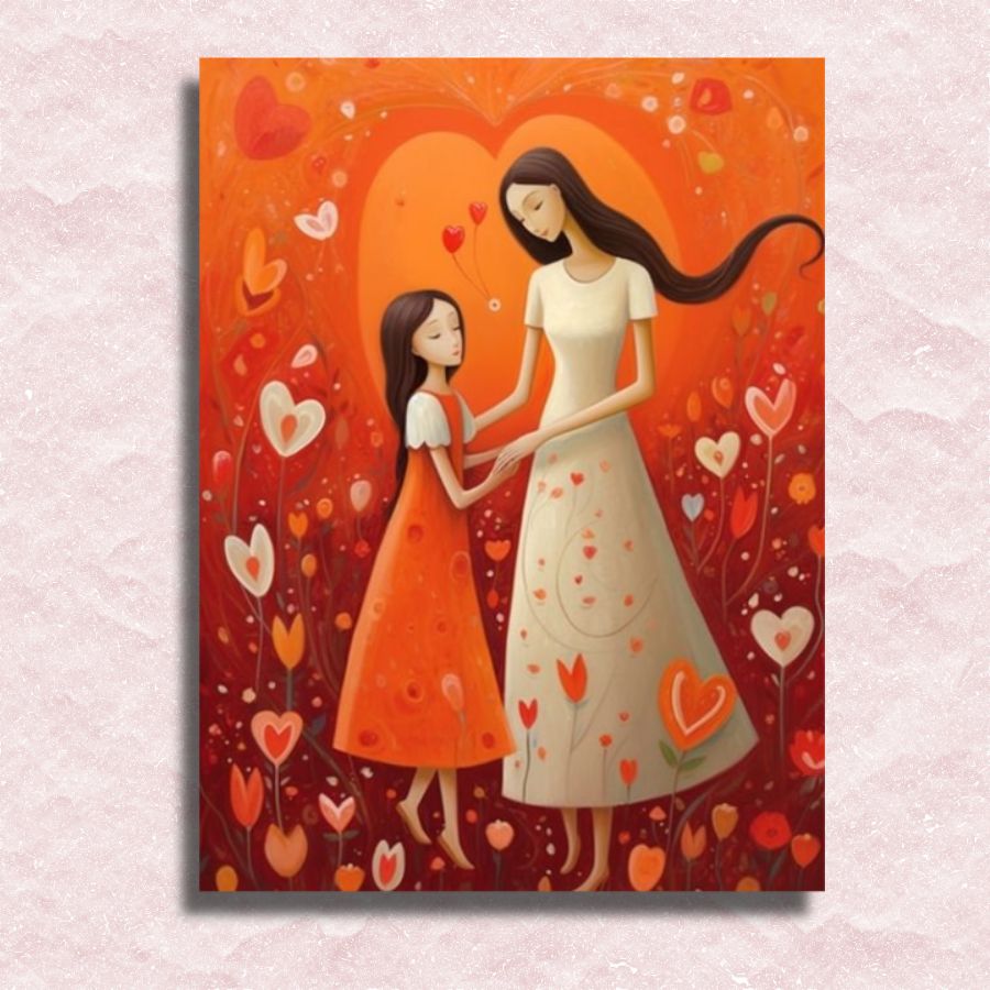 Heart Mom Canvas - Paint by numbers