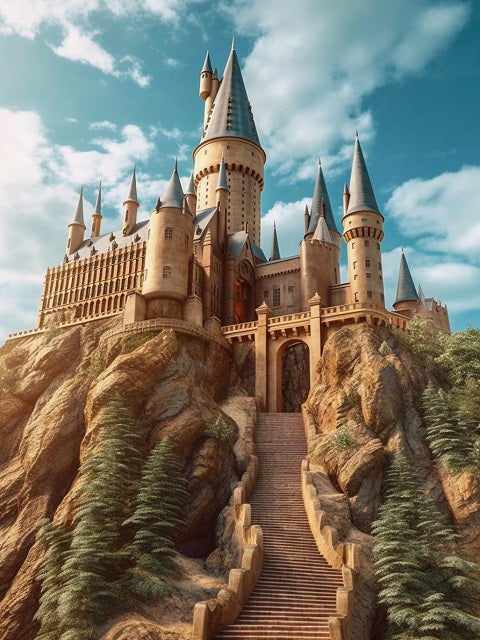 Hogwarts Castle - Fantasy Paint by Numbers Kit