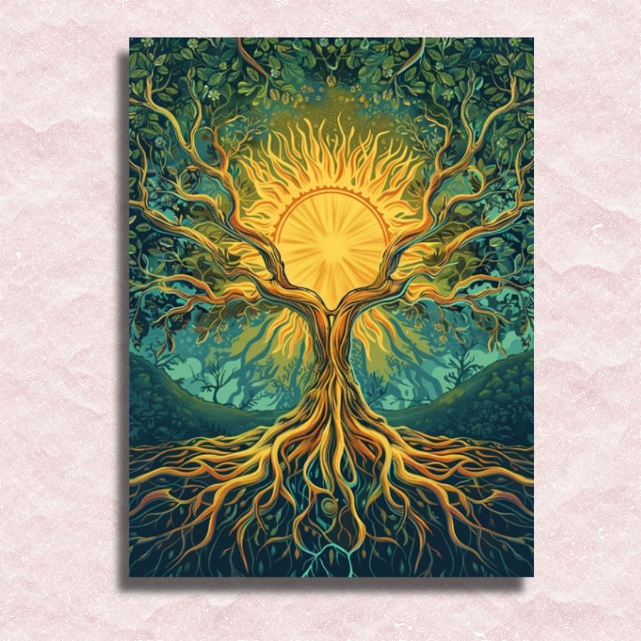Holding the Tree of Life Canvas - Paint by numbers