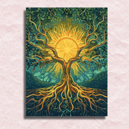 Holding the Tree of Life Canvas - Paint by numbers