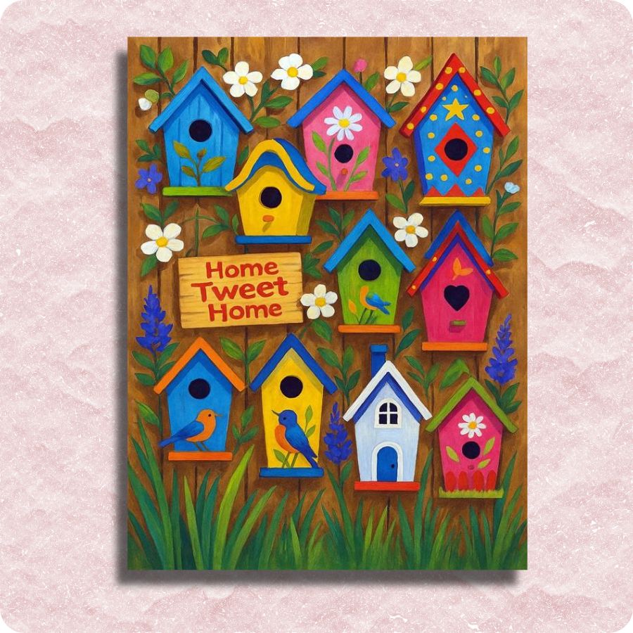 Home Tweet Home Canvas - Paint by numbers