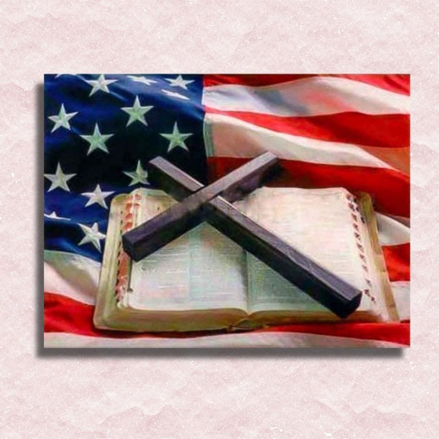 In God We Trust Canvas - Paint by numbers