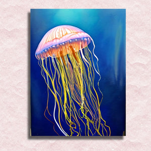 Jellyfish in the Sea Canvas - Paint by numbers
