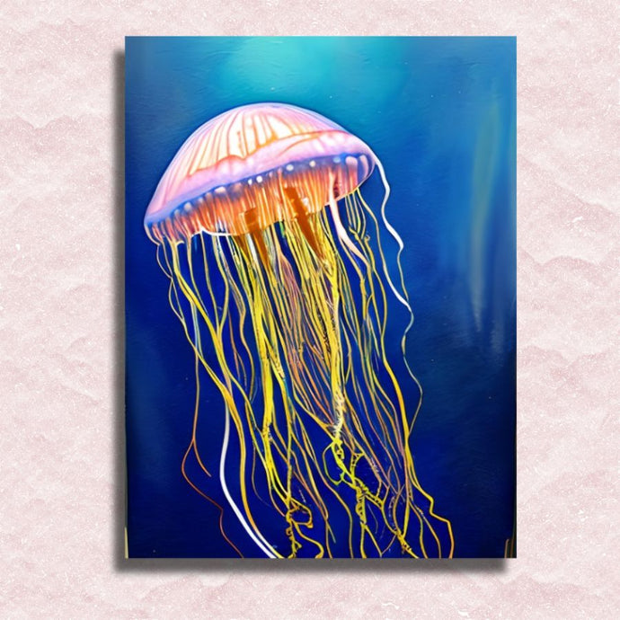 Jellyfish in the Sea Canvas - Paint by numbers