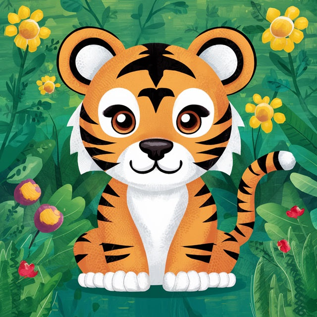 Little Tiger - Paint by numbers
