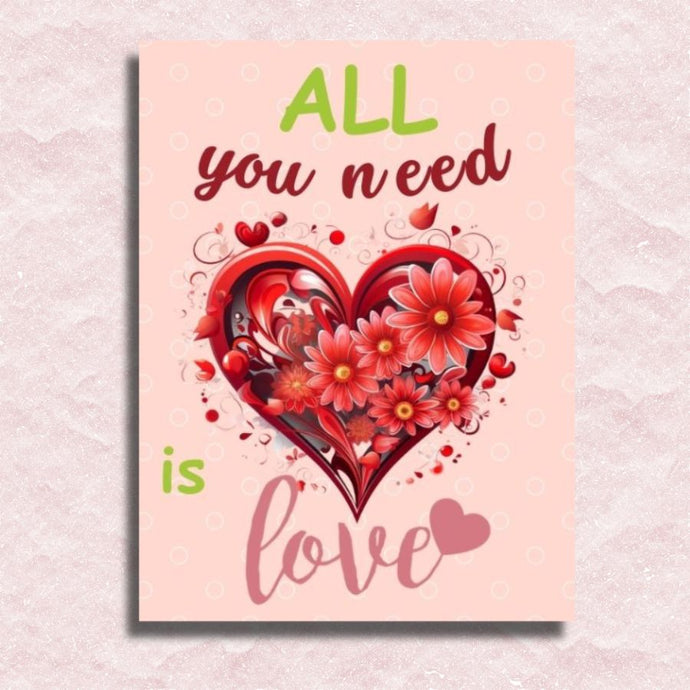 Love Quote Canvas - Paint by numbers