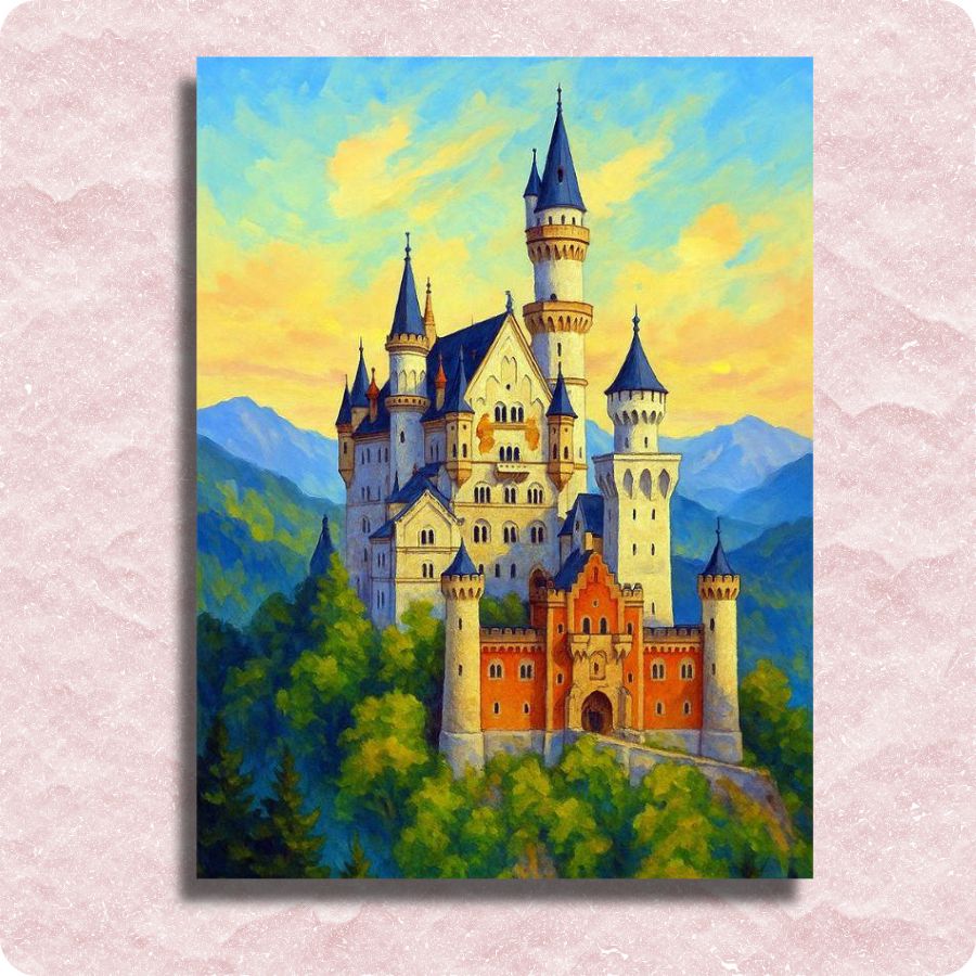Majestic Castle Canvas - Paint by numbers