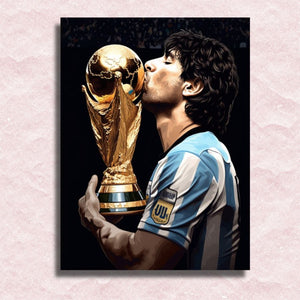 Maradona Argentina Canvas - Paint by numbers