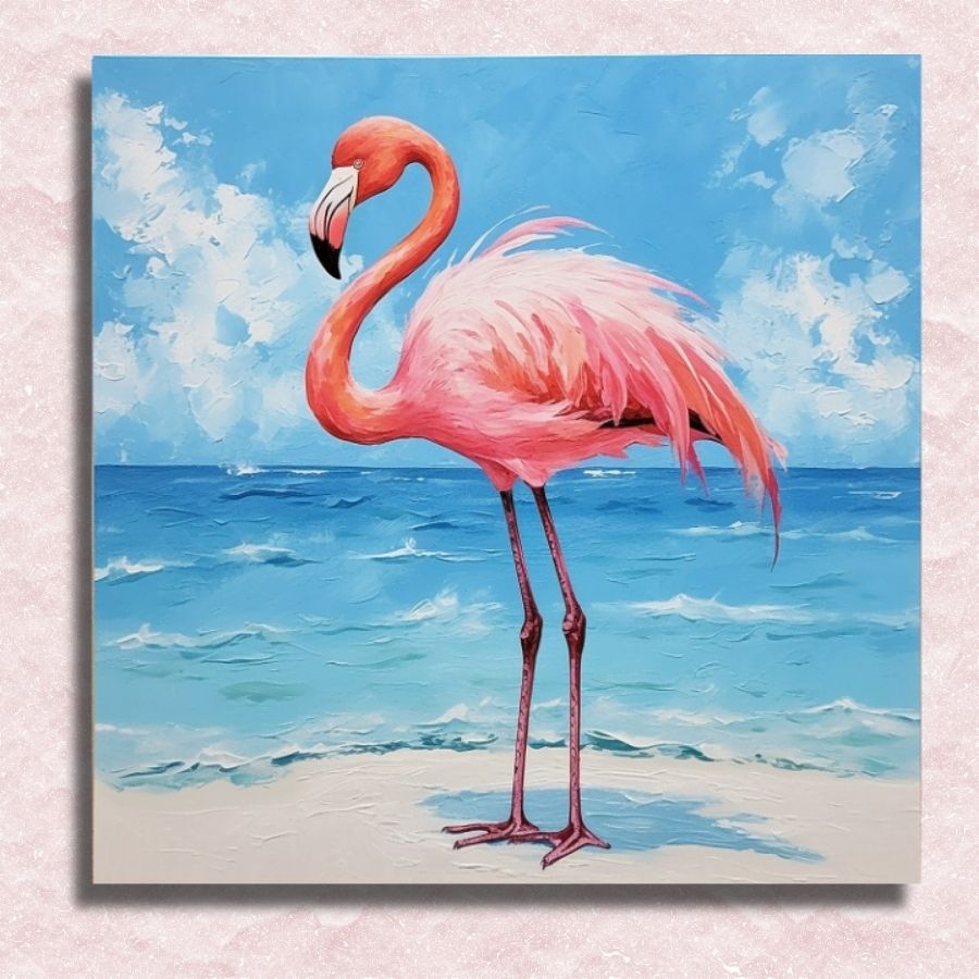 Mini Flamingo Canvas - Paint by numbers