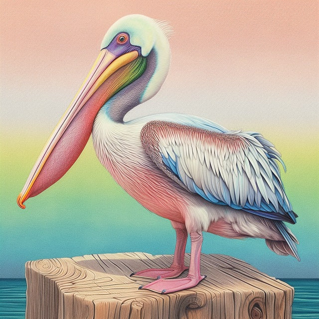 Mini Pelican - Paint by numbers