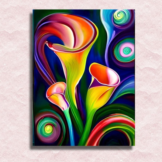 Mosaic Calla Lily Canvas - Paint by numbers
