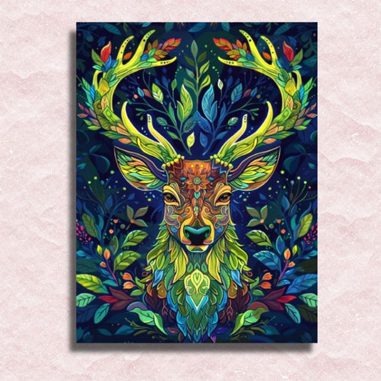 Ornamental Deer Canvas - Painting by numbers shop