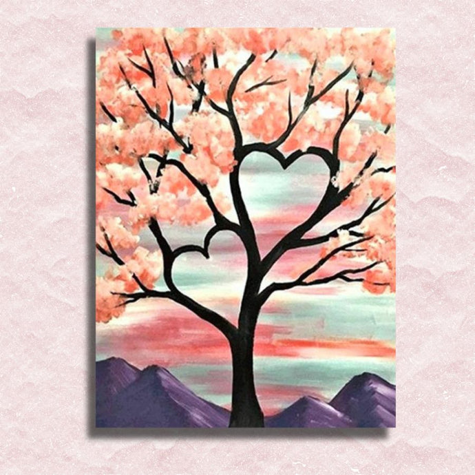 Pink Love Romance Canvas - Paint by numbers