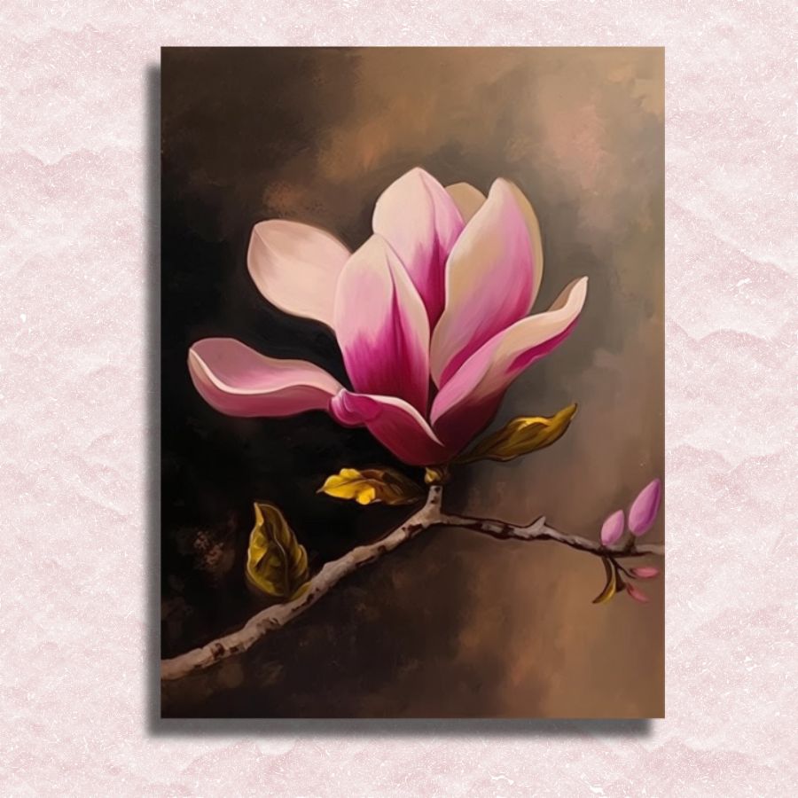 Pink Magnolia Canvas - Paint by numbers