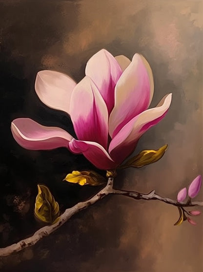 Pink Magnolia - Paint by numbers