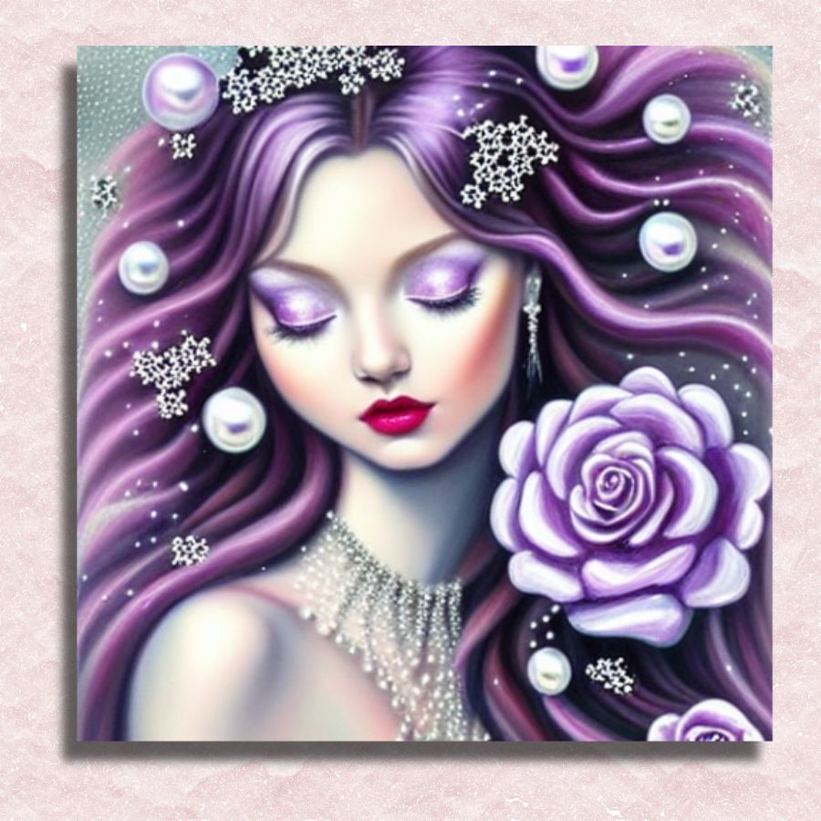 Purple Beauty Canvas - Paint by numbers